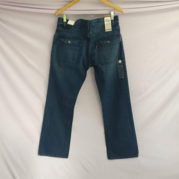 RaRe Levis Women Rambler Flared Bootcut Jeans w32 +MEASUREMENT Cargo snap Pocket - Picture 1 of 9